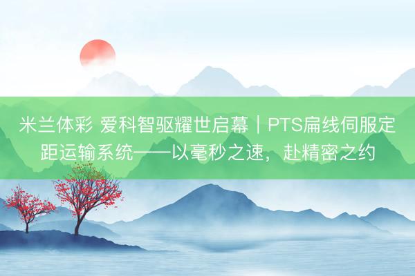 米兰体彩 爱科智驱耀世启幕|PTS扁线伺服定距运输系统——以毫秒之速,赴精密之约
